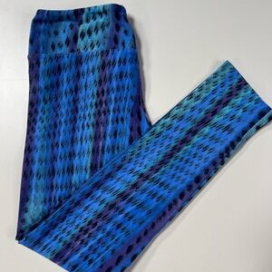 Koral - Good used condition - Sm. - green/ blue/Blk animal print leggings